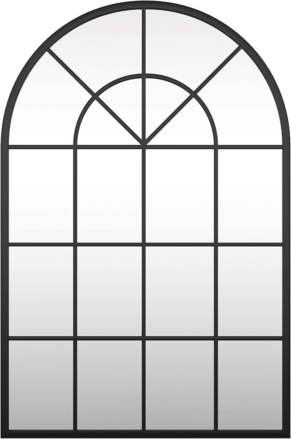窓枠アーチ型ウィンドウミラー/ブラック | Maggie & Peter